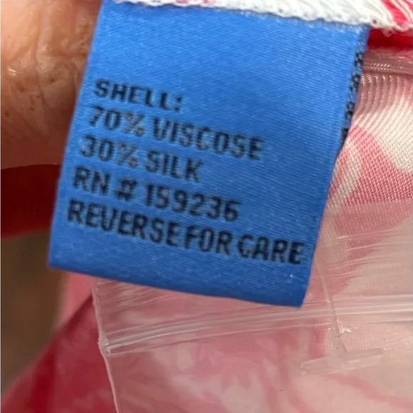 J McLaughlin Fernanda Silk Blend Pink White Floral Dress Sz 8 Rn159236 - Picture 8 of 8